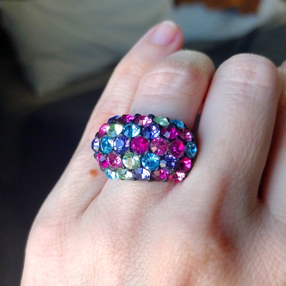 Agatha Paris Rhinestone Cocktail Ring